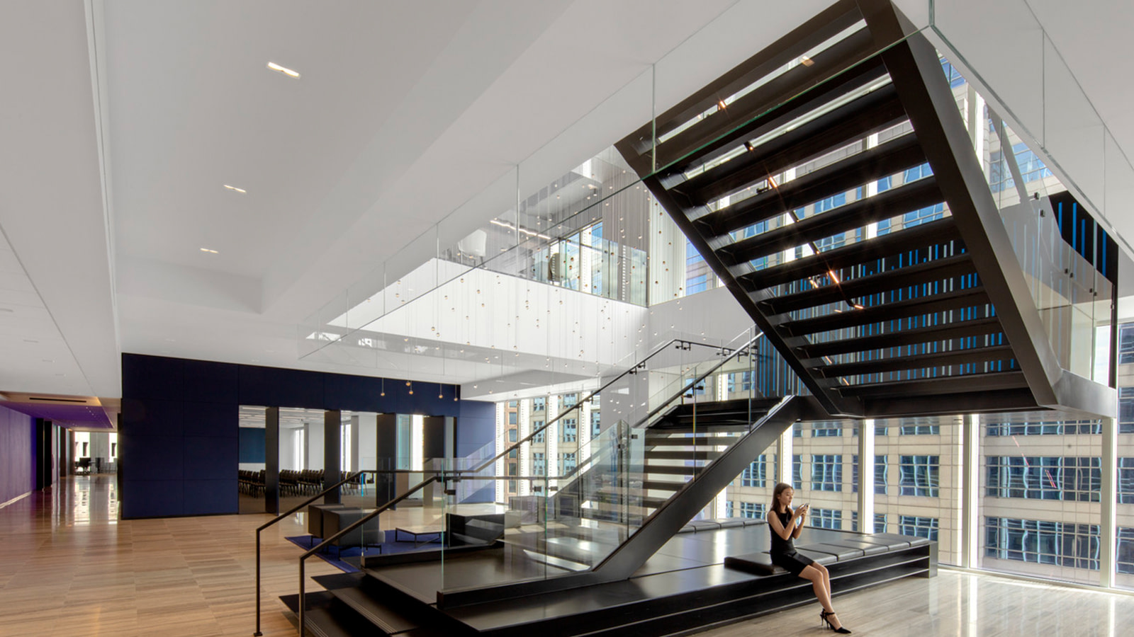 King and Spalding Atlanta open stair