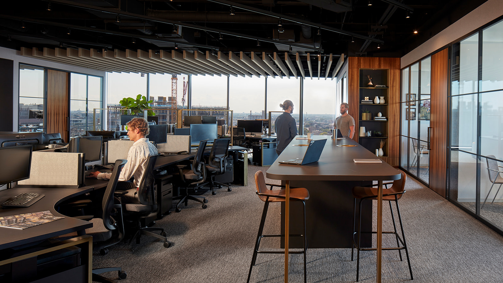 Open office space at Sterling Bay's Chicago location