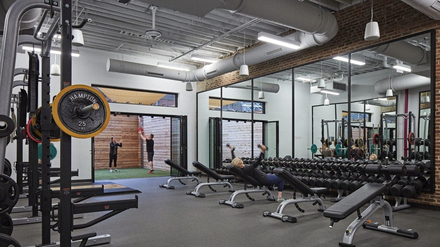 The gym area at Wel at Humana, Louisville, KY