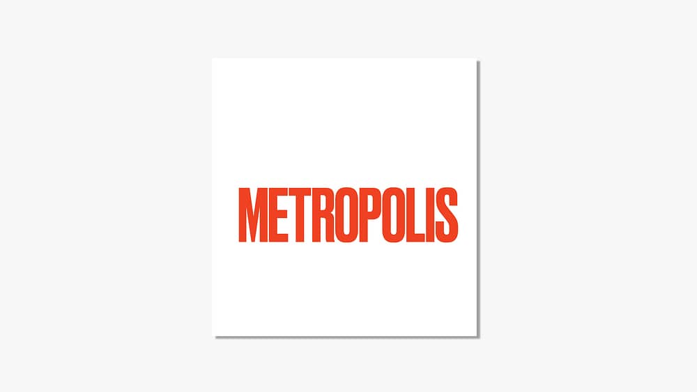 The logo of Metropolis Magazine