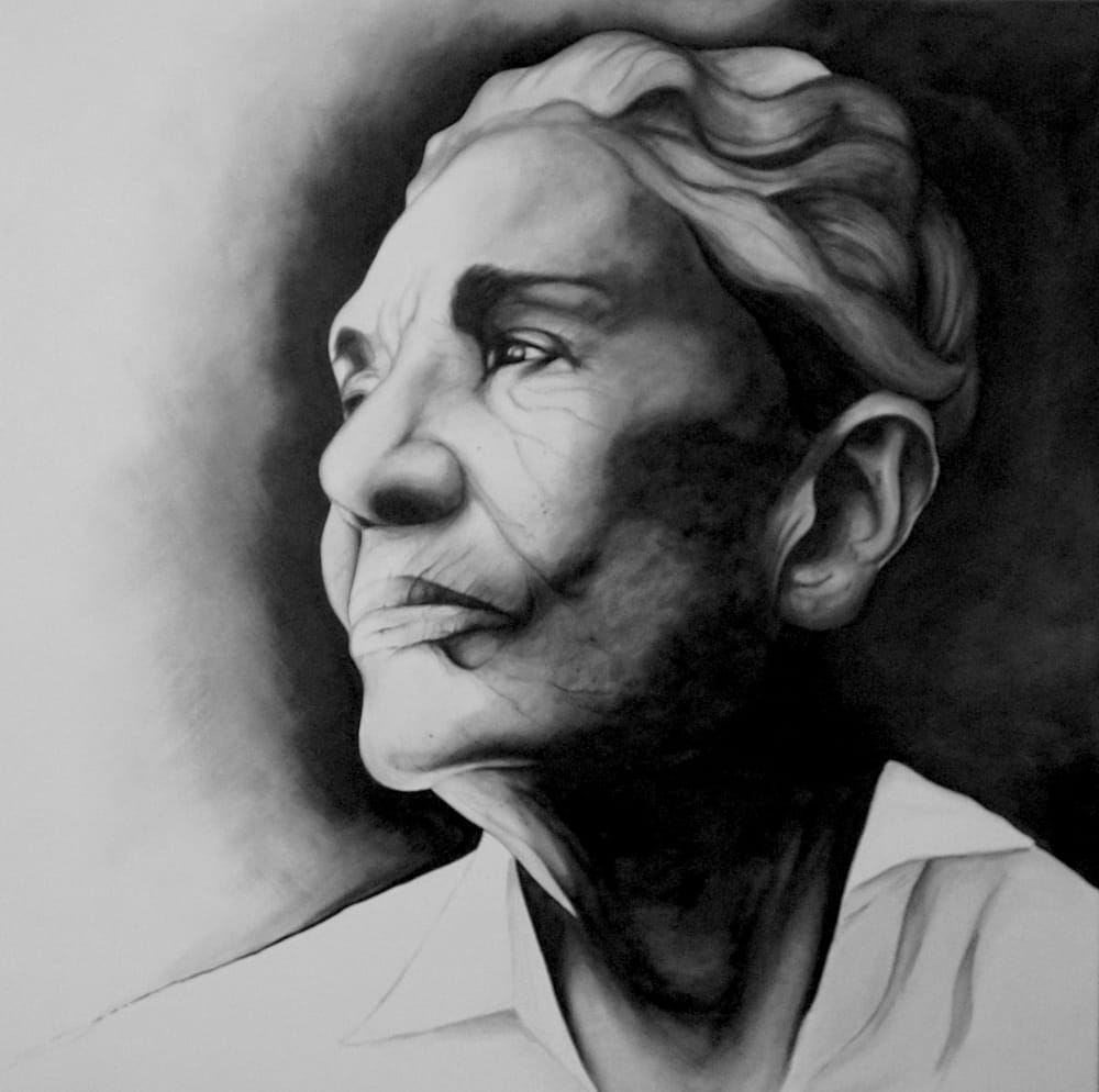 Charcoal art Drawing by Manthira Moorthy