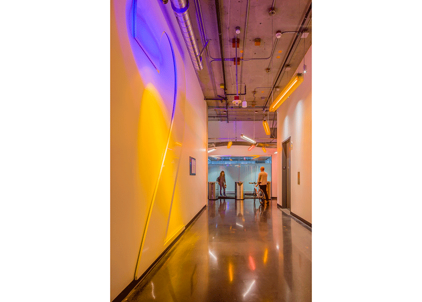 Light doubles as art for this confidential client. Photo by Sherman Takata. 