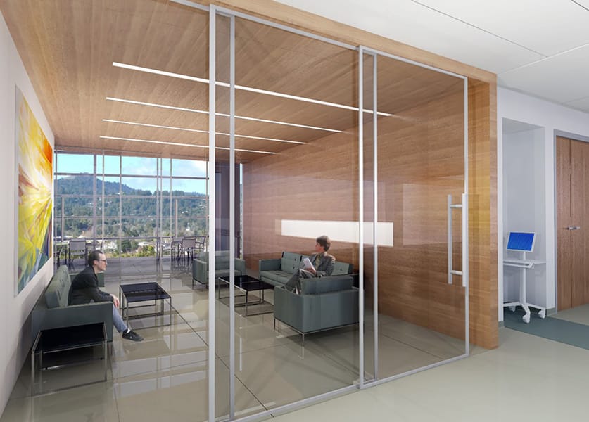 Confidential Healthcare Client. Rendering by IA Interior Architects. 