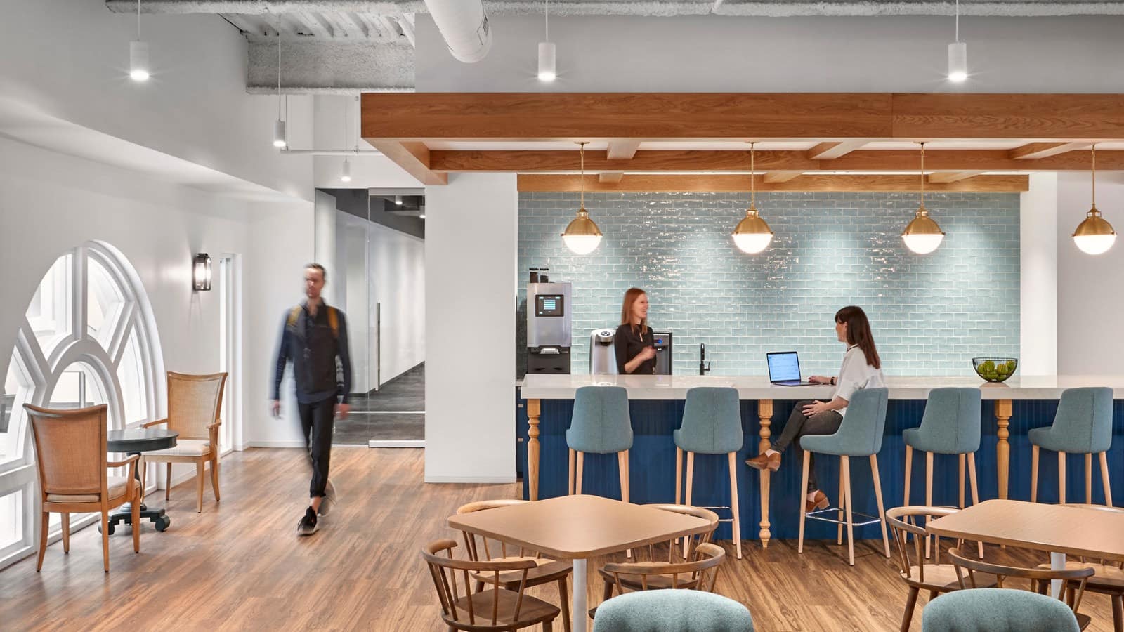 Wayfair Headquarters IA Interior Architects   Wayfair Headquarters Cafe Group Work 