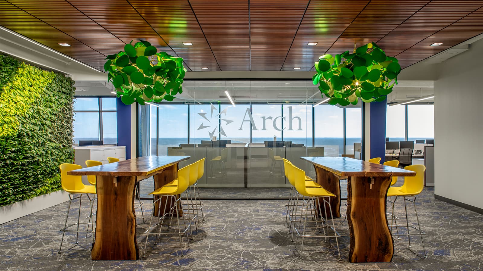 A casual meeting space at the Arch Insurance headquarters