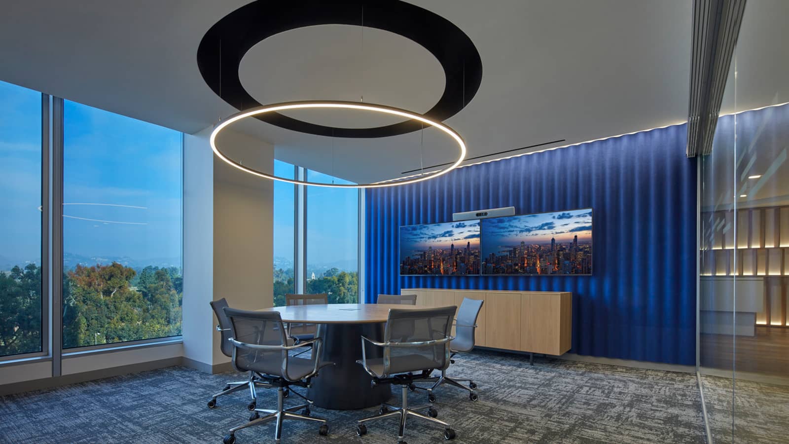 Meeting room designed by IA Interior Architects