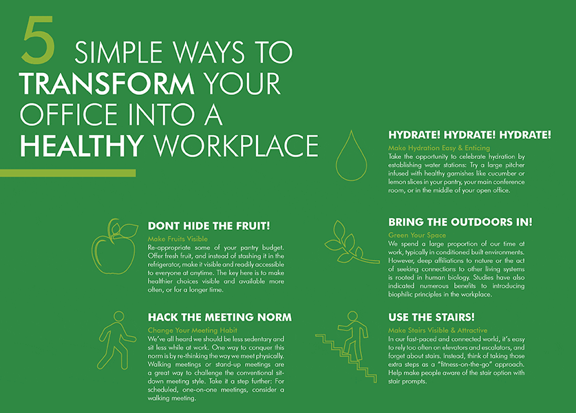 Five Simple Ways to Transform Your Office into a Healthy Workplace | IA Interior Architects