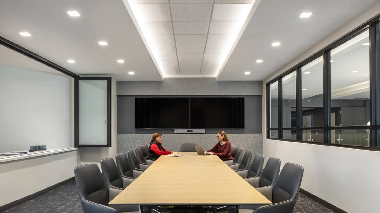 The conference room of Lockton in Denver