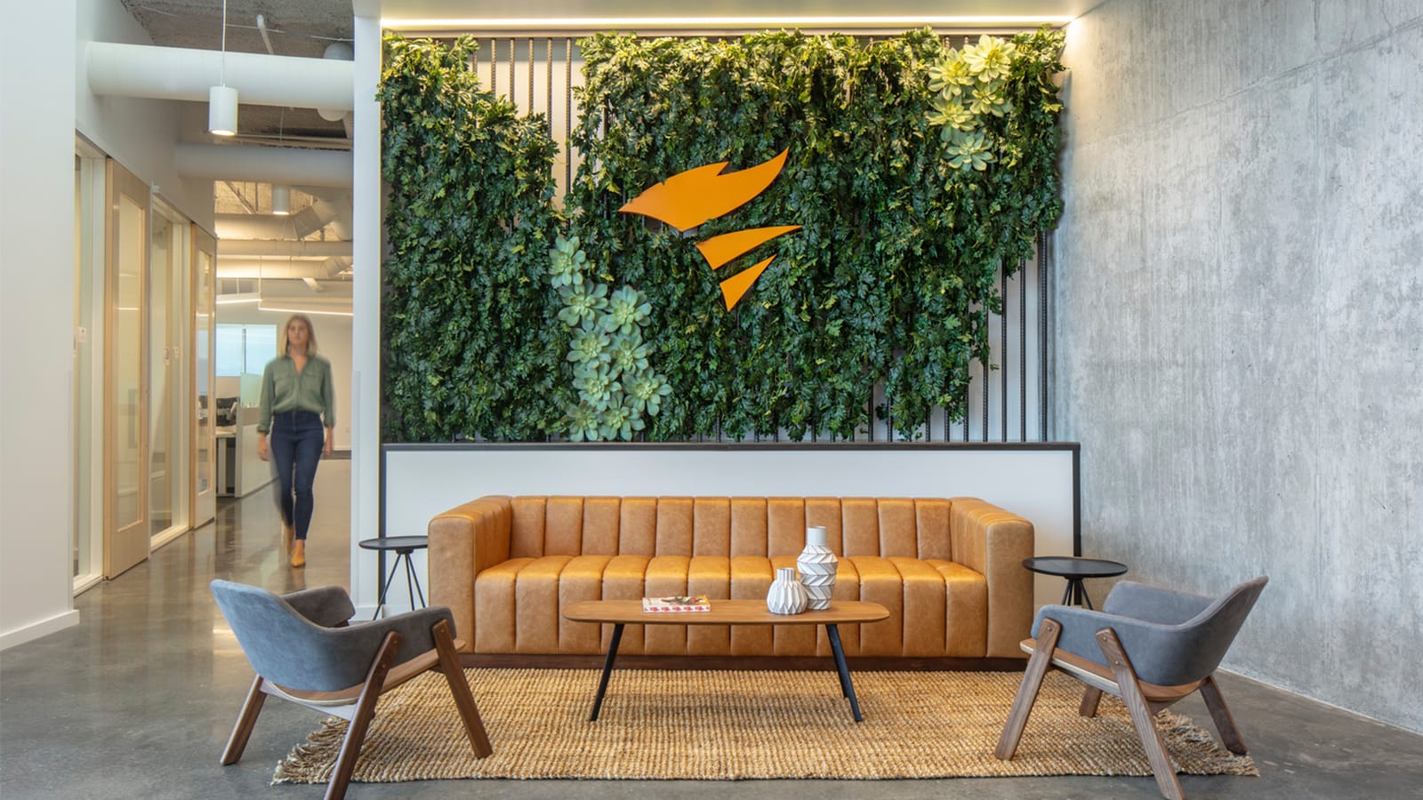 A biophilic display at the SolarWinds