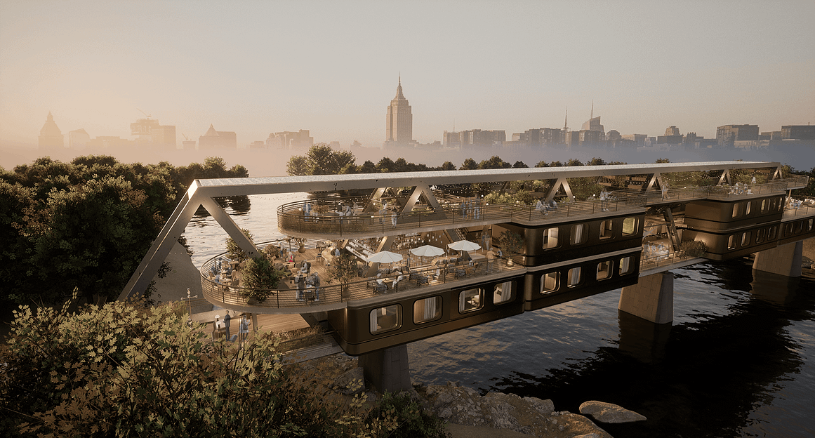 The Passage — adaptive reuse of abandoned railway bridges into hospitality destinations