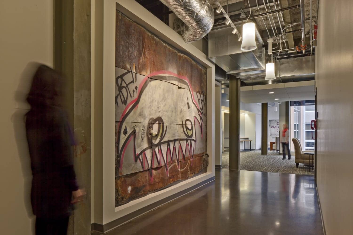 Large graffiti installation, Seattle.