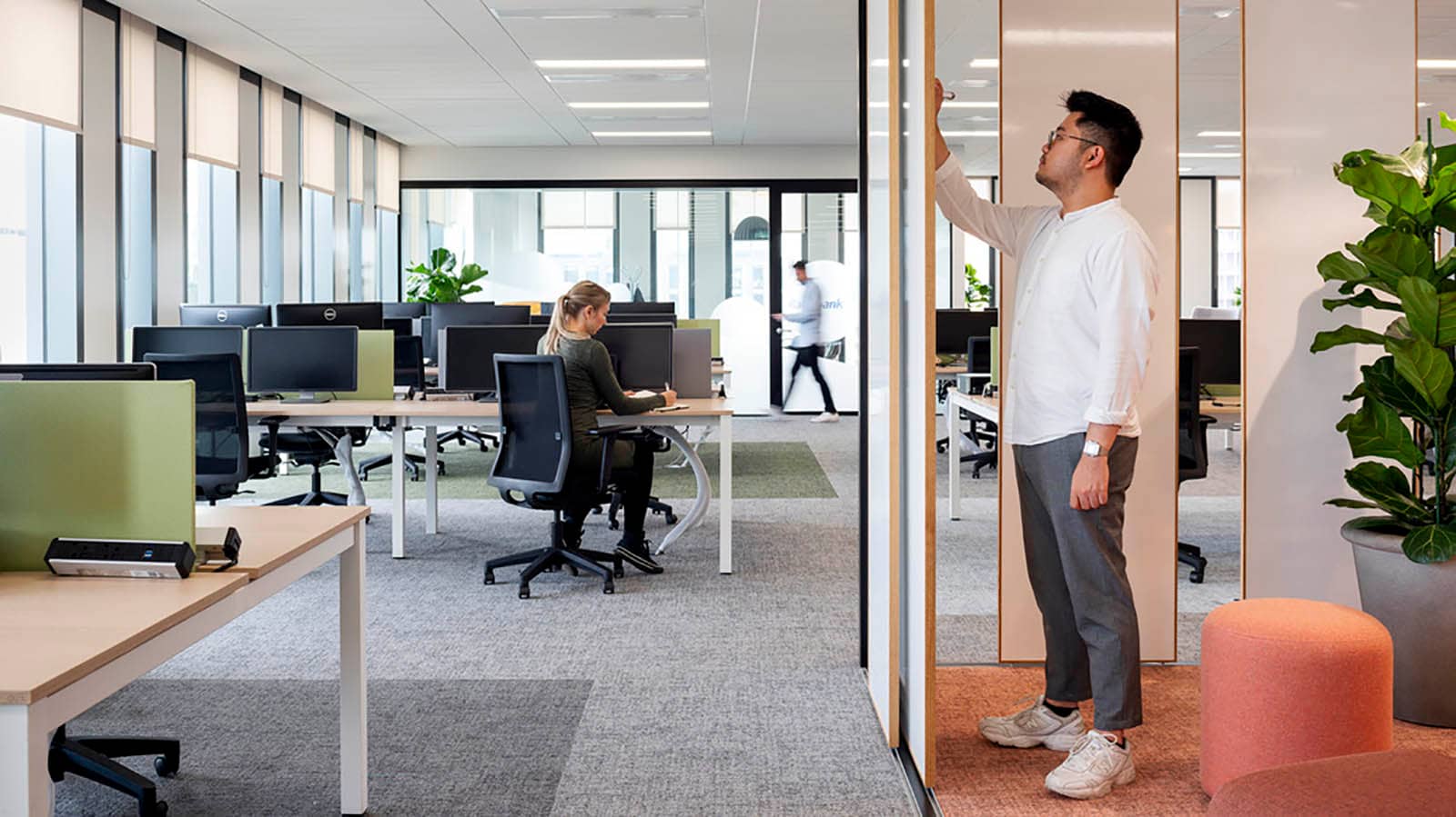 Open workplace in Dublin, Ireland.