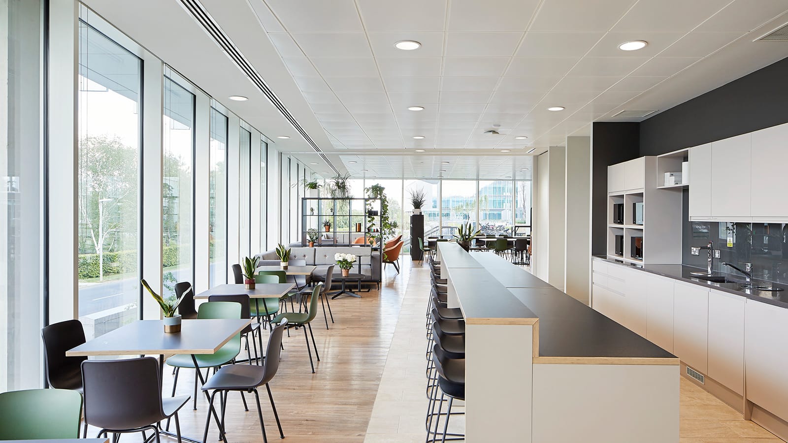 The open work space at the Frontier Developments office.