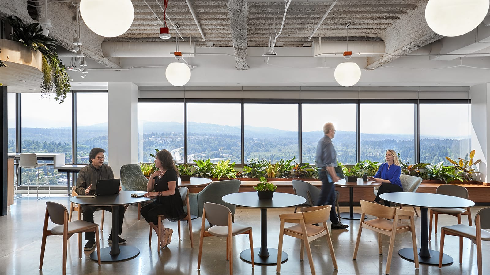 Foodservice space at GitHub's Bellevue offices