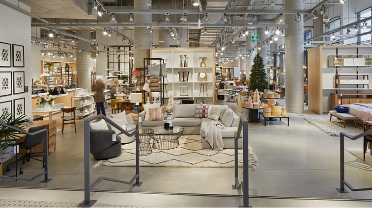 The West Elm store in Toronto