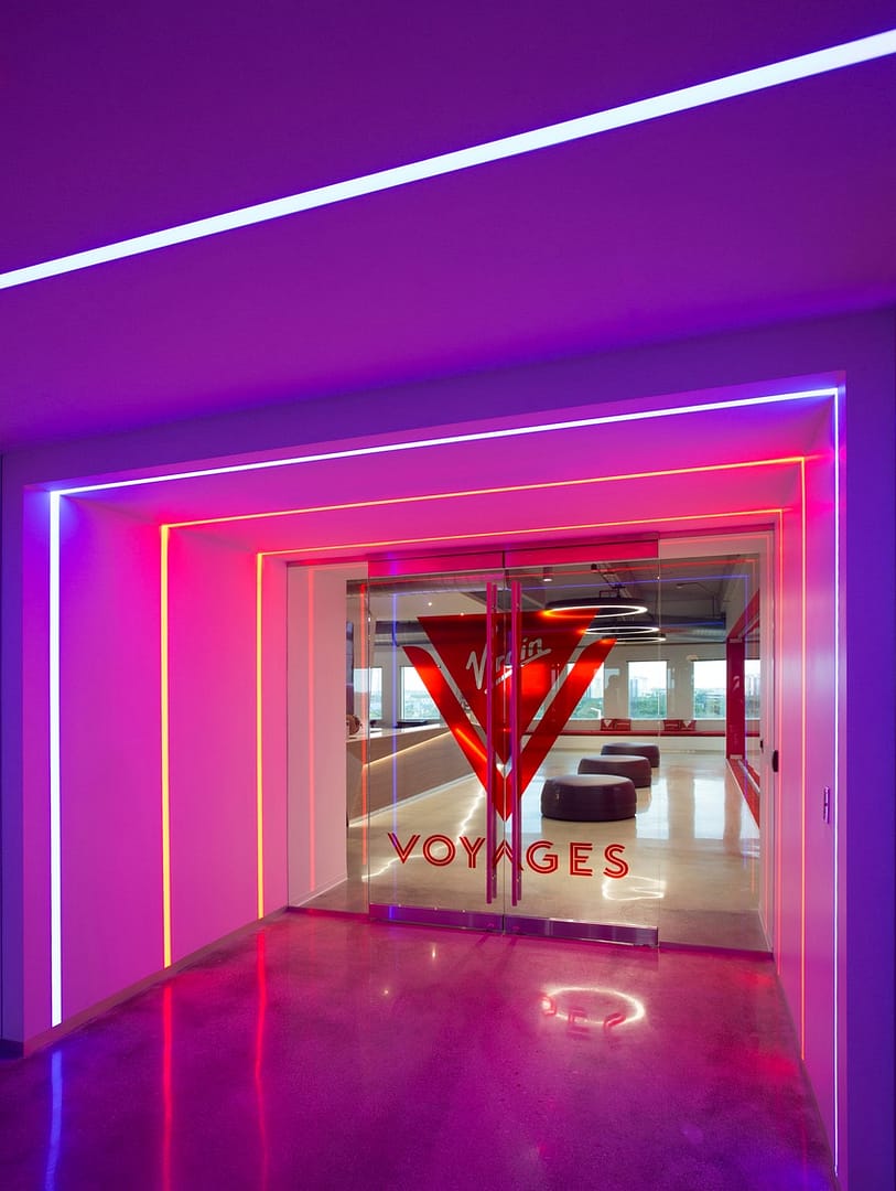 Virgin Voyages main entrance Virgin Voyages main entrance