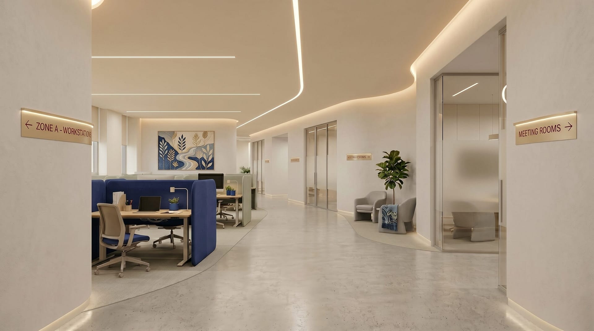 Open Workstation Corridor